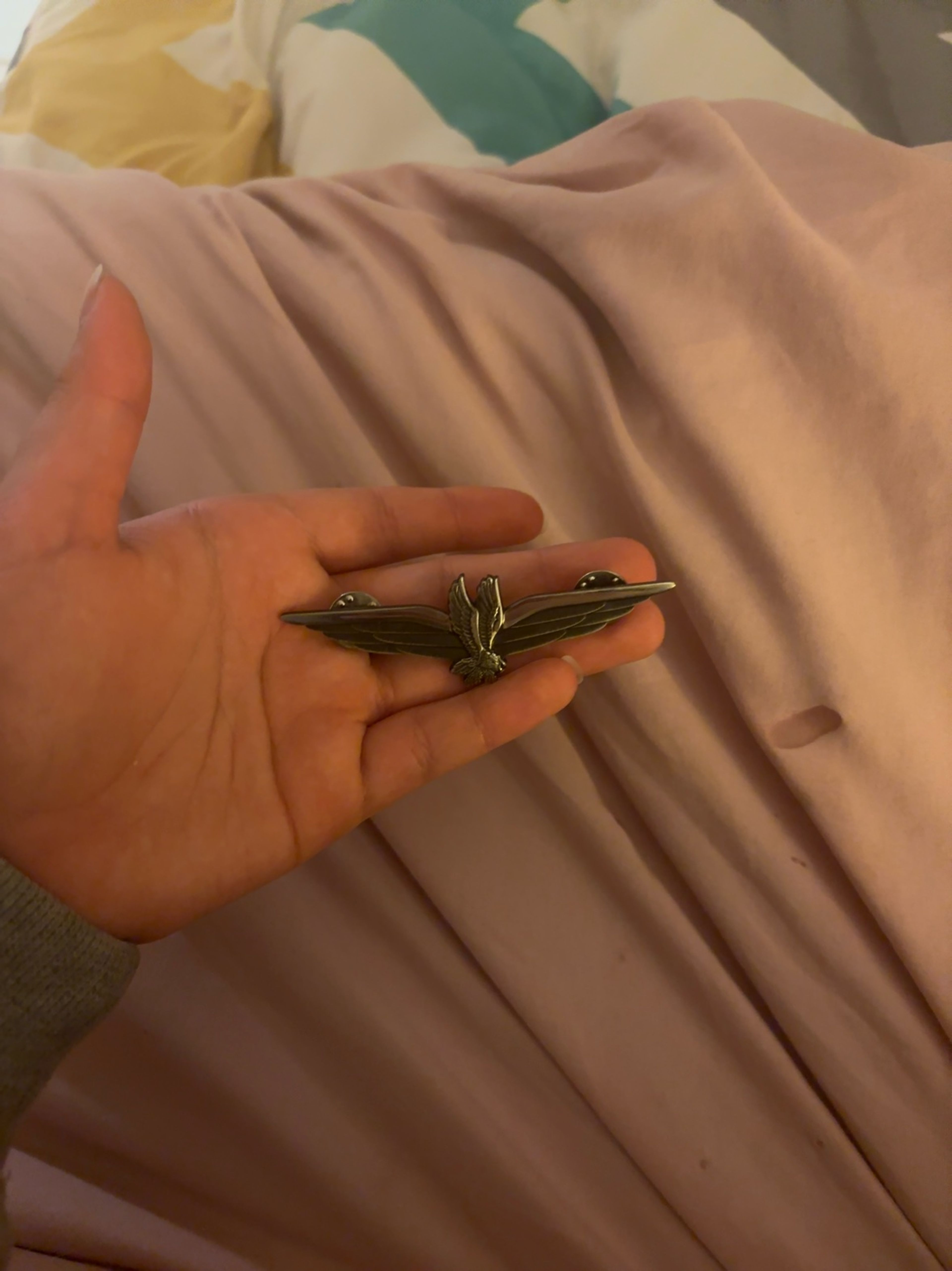 U.S. Air Force WWII Sterling Silver Pilot Wings Pin