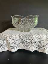 Vintage Noritake Hampton Hall Footed Crystal Bowl 9” Sparkling Crystal - Image 5