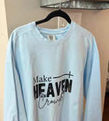 Comfort Colors Make Heaven Crowded Sweatshirt - size XL - Image 1