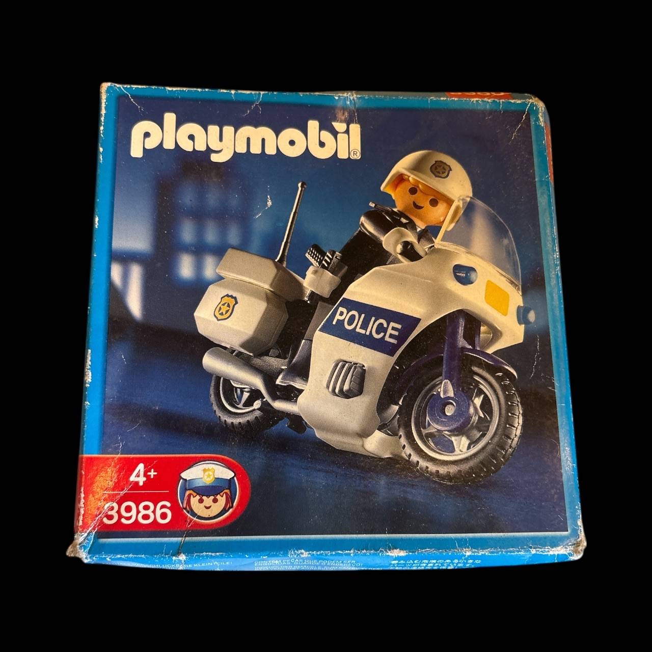 Playmobil Police Motorcycle Figure Set 3986