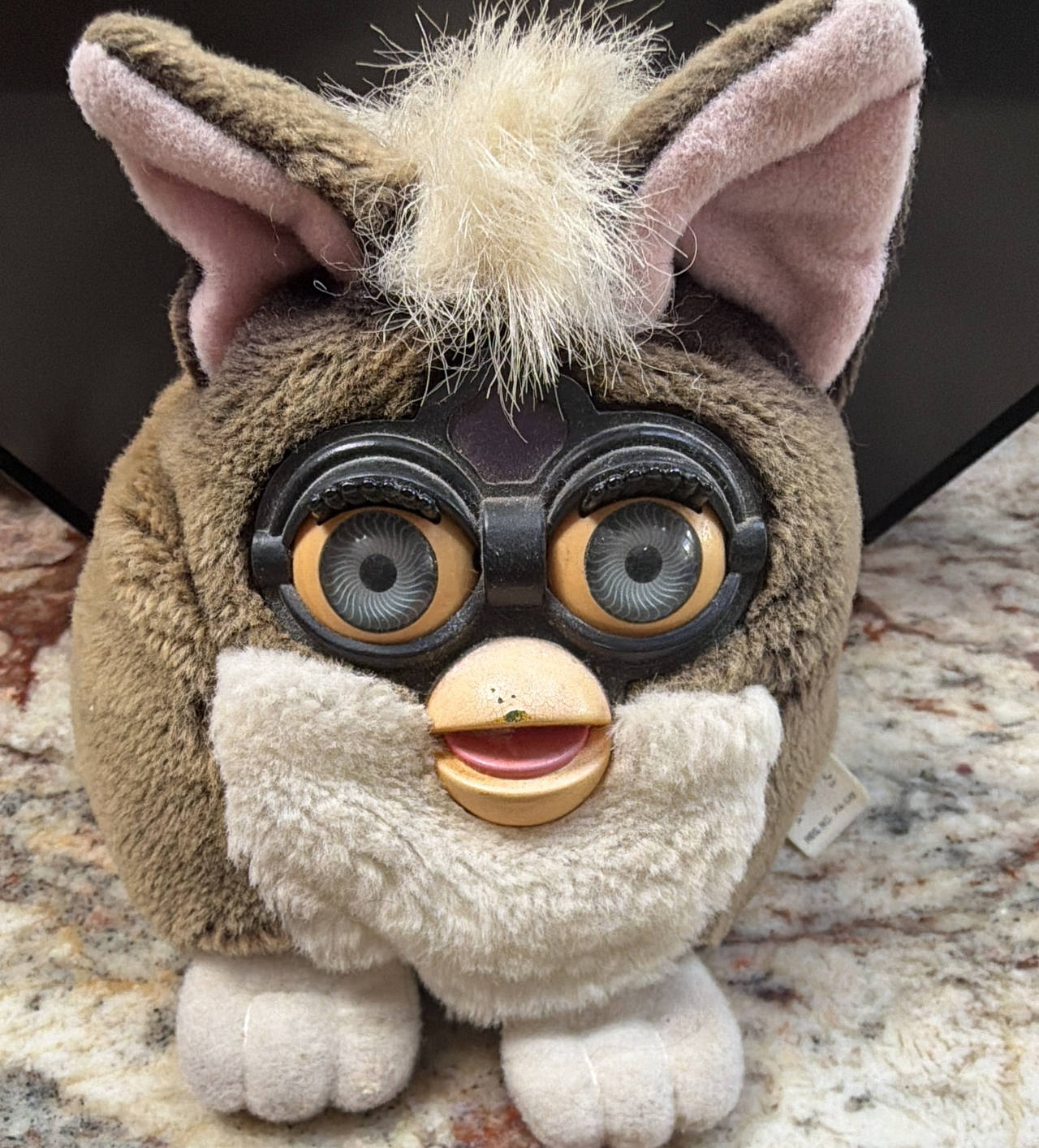 Tiger Electronics Plush Furby 1999 Brown and White Doll NOT ELECTRONIC