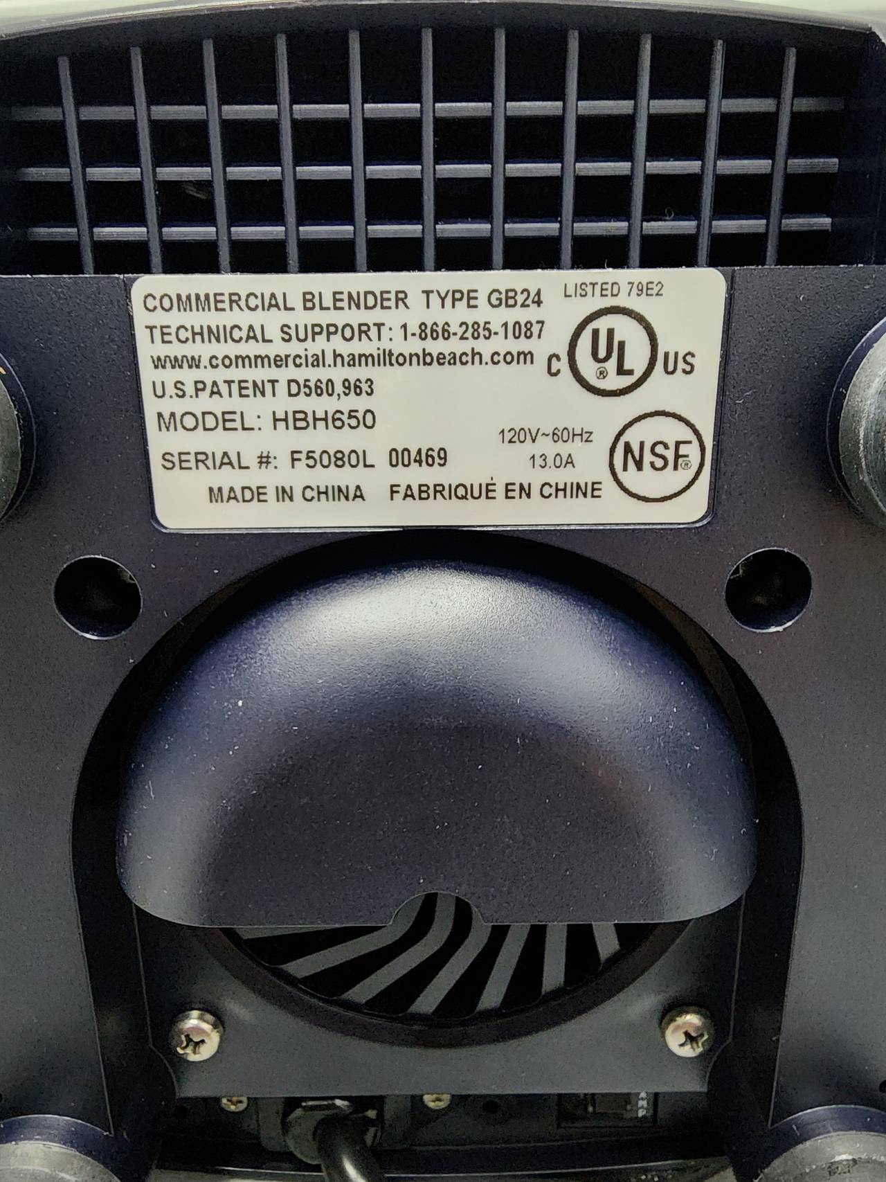 Hamilton Beach Commercial HBH650 Tempest Blender