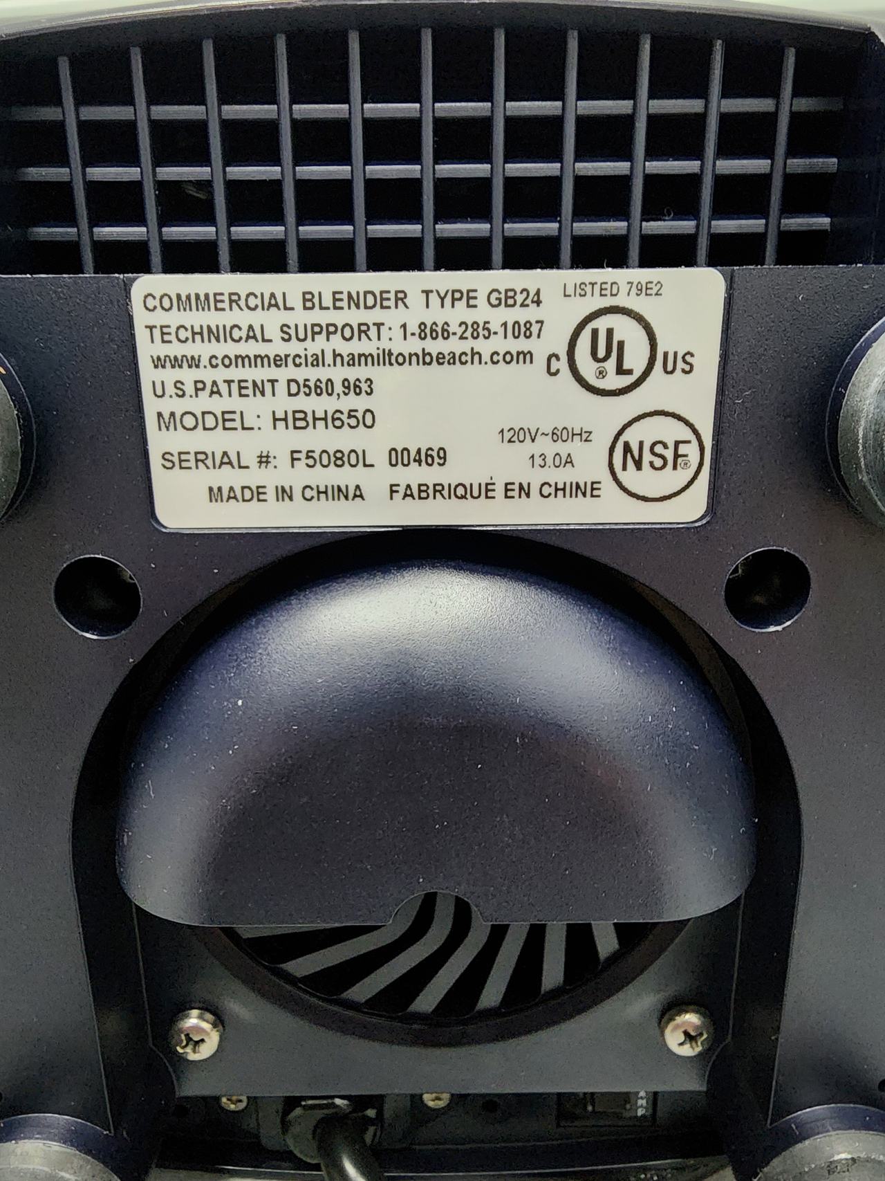Hamilton Beach Commercial HBH650 Tempest Blender