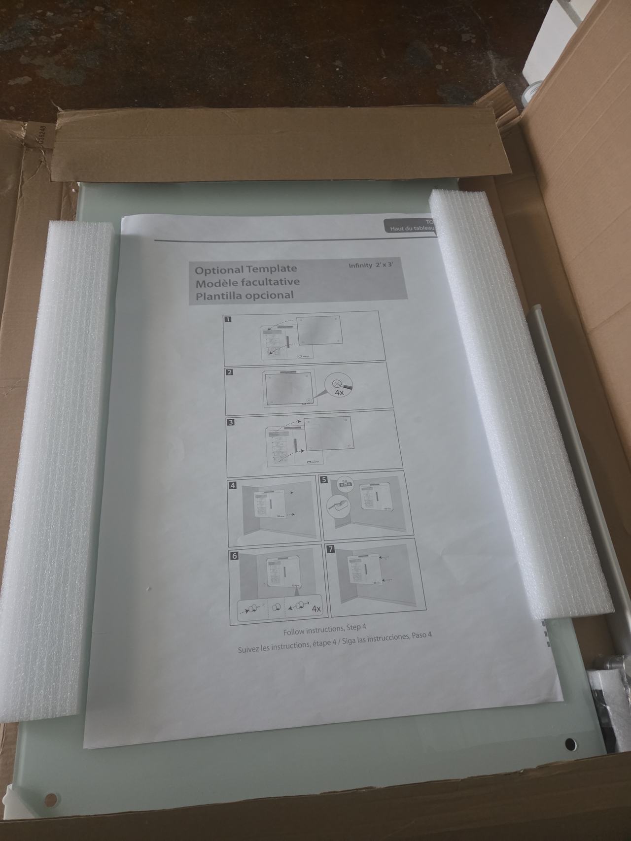U Brands Magnetic Glass Dry Erase Board