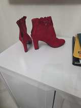Brinley Co. Women's Laser Cut Scalloped Ankle Bootie - Image 3