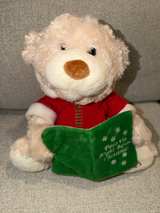 Cuddle Barn Storytime Teddy Bear Christmas Xmas Holiday Electronic Talking Doll - Image 1