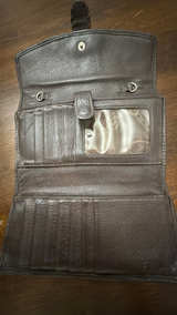 Brighton Brown Pebbled Leather Tri-Fold Wallet - Image 3
