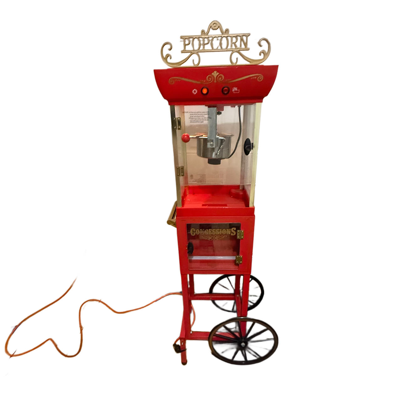 Nostalgia Vintage Popcorn Machine with Cart