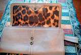 B. Makowsky Leather Flap Wallet with Glove Tanned Leather - Image 5