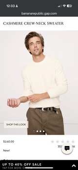 Banana Republic Cashmere Sweater (Medium) - Image 1