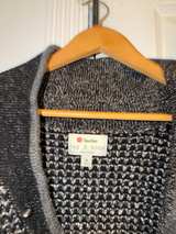 Rag & Bone Neiman Marcus Wool Blend Cardigan Black/Gray XL - Image 4