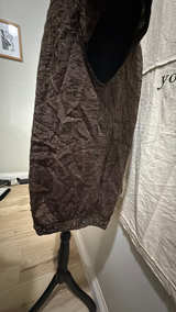 Short Sleeve Smock Shirt Chocolate Brown - Image 4