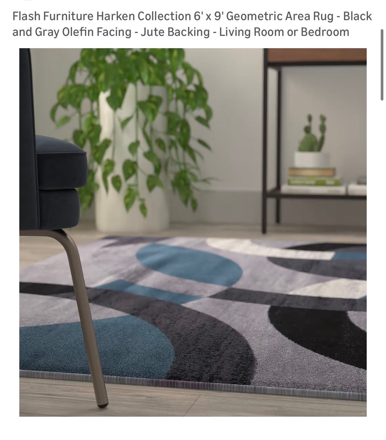 Flash Furniture Harken Collection 6' x 9' Geometric Area Rug