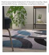 Flash Furniture Harken Collection 6' x 9' Geometric Area Rug - Image 1