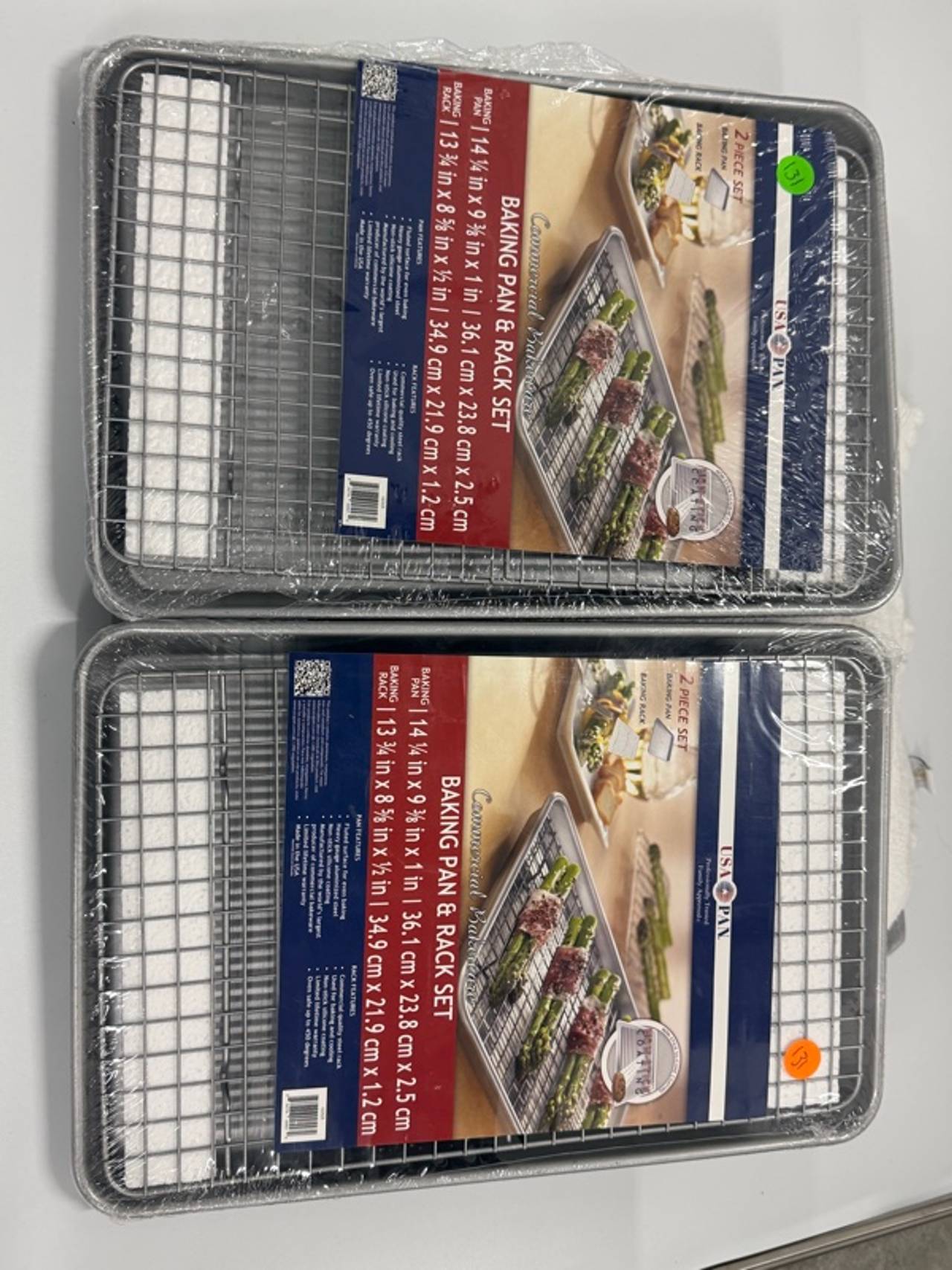 USA Pan Bakeware Nonstick Sheet Pan with Cooling Rack Set