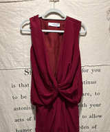 THAKOON silk Twist-Front Sleeveless romper - Image 1