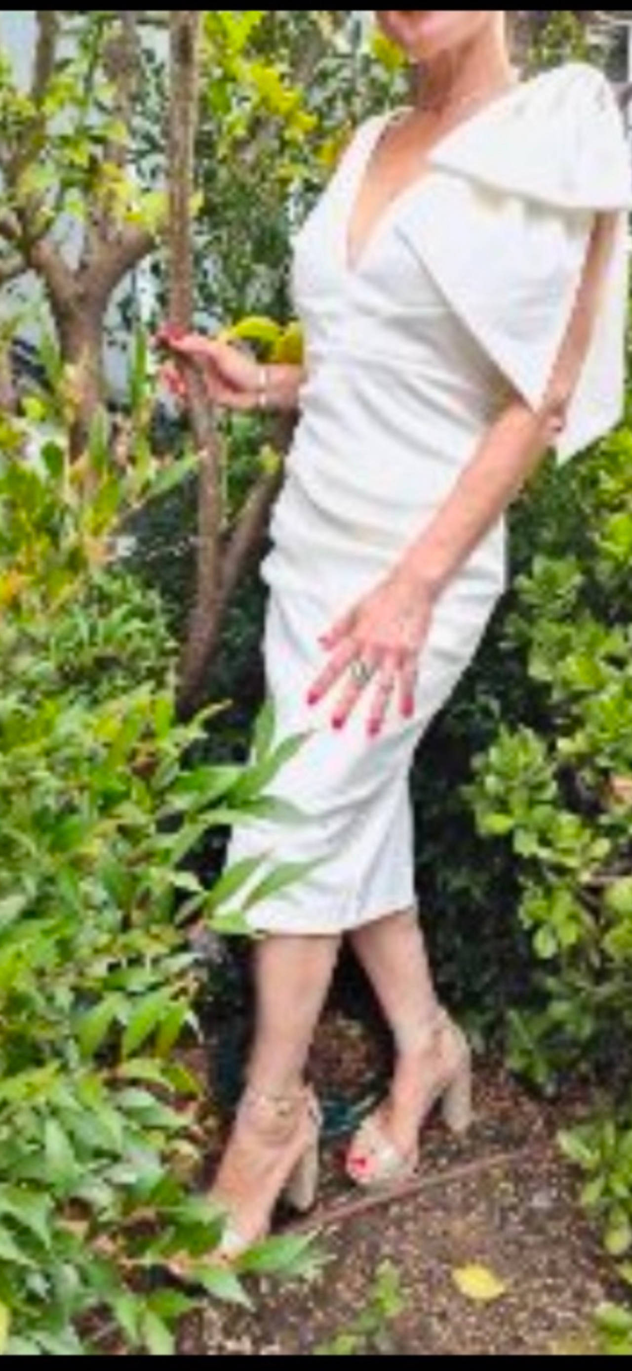 White Midi Cocktail Dress