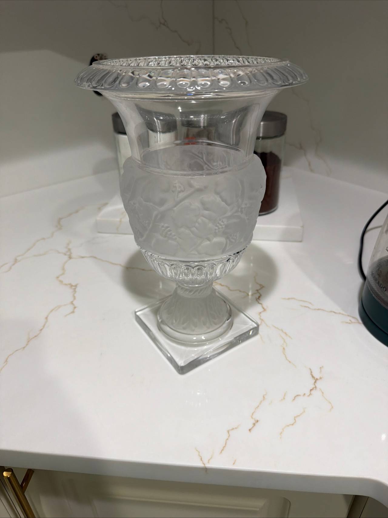 Lalique Elizabeth Crystal Vase