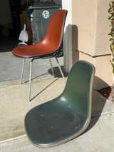 Herman Miller Eames Fiberglass Shell Chair Orange - Image 6