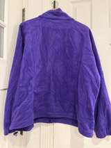 Columbia Fleece Full Zip Jacket Purple XL - Image 7