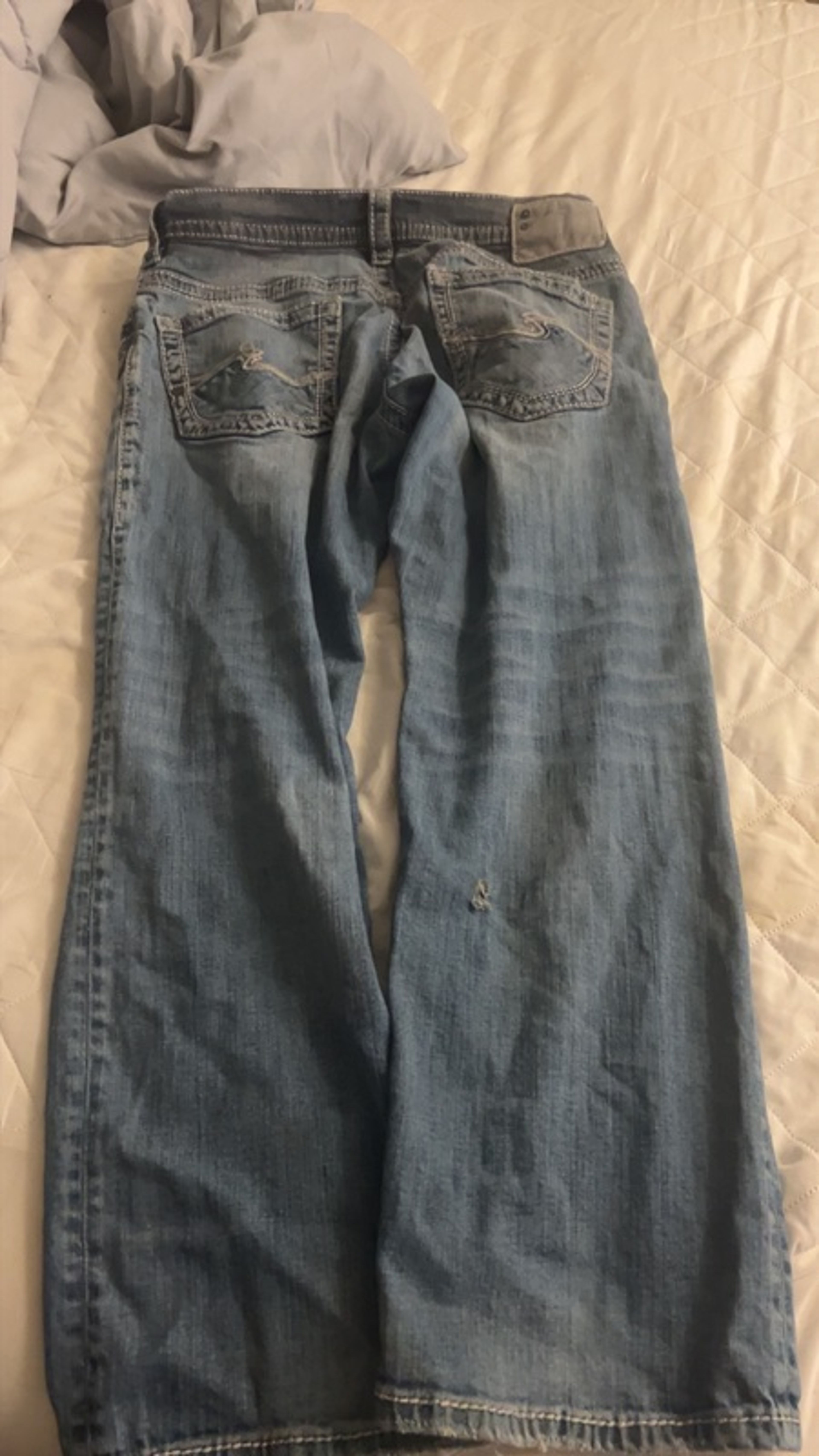 Flamingals Women's Baggy Y2K Light Blue Denim Jeans