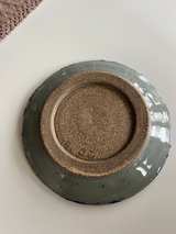 Handmade Blue and Grey Ceramic Plate - Image 2