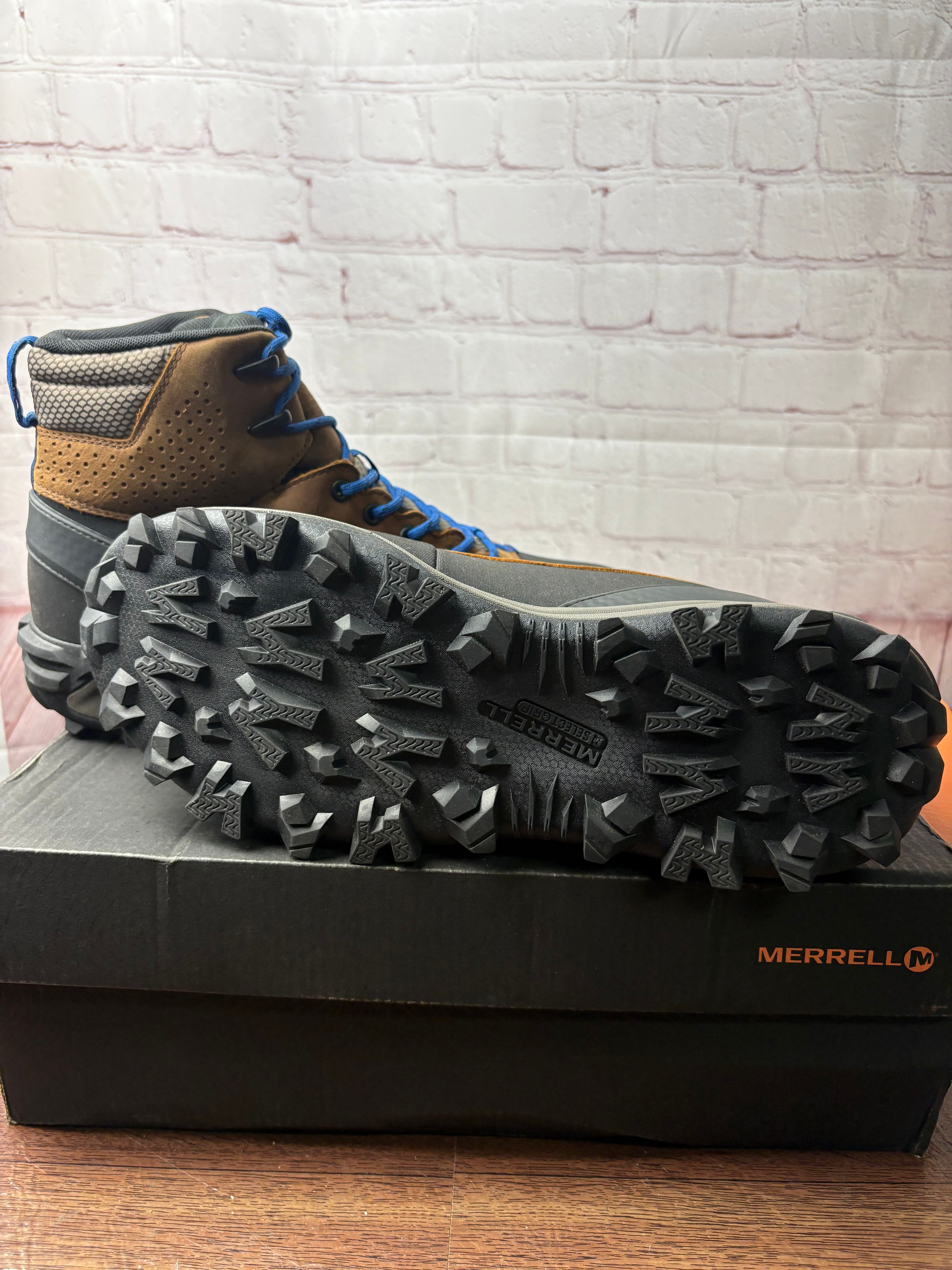 Merrell Thermo Kiruna Mid Shell Waterproof Men's Boot Tan size 10.5 - Image 7