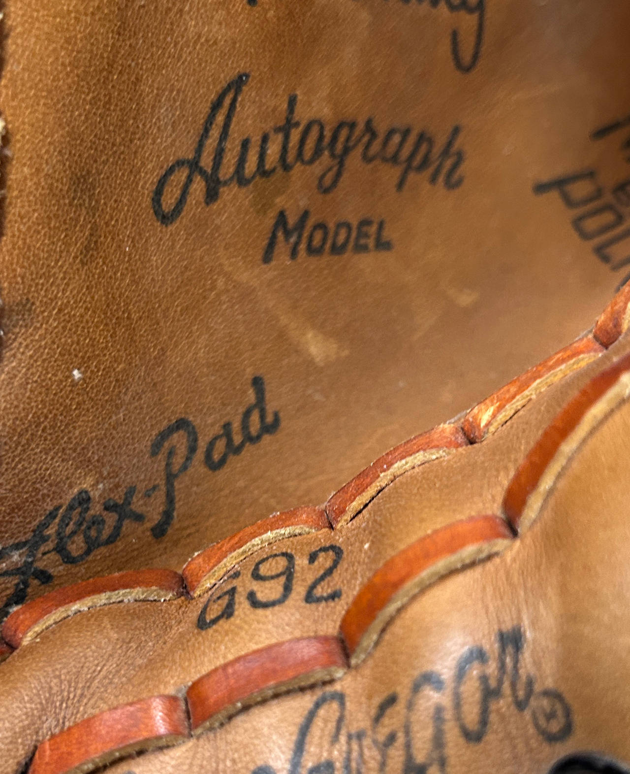MacGregor G92 Autograph Model Baseball Glove