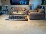 Beige Suede Sofa & Chair - Image 2