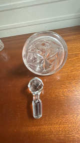 American Brilliant Cut Glass Cruet with Star Stopper - Image 7