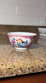 Antique Chinese Famille Rose Demitasse bowl - Image 2