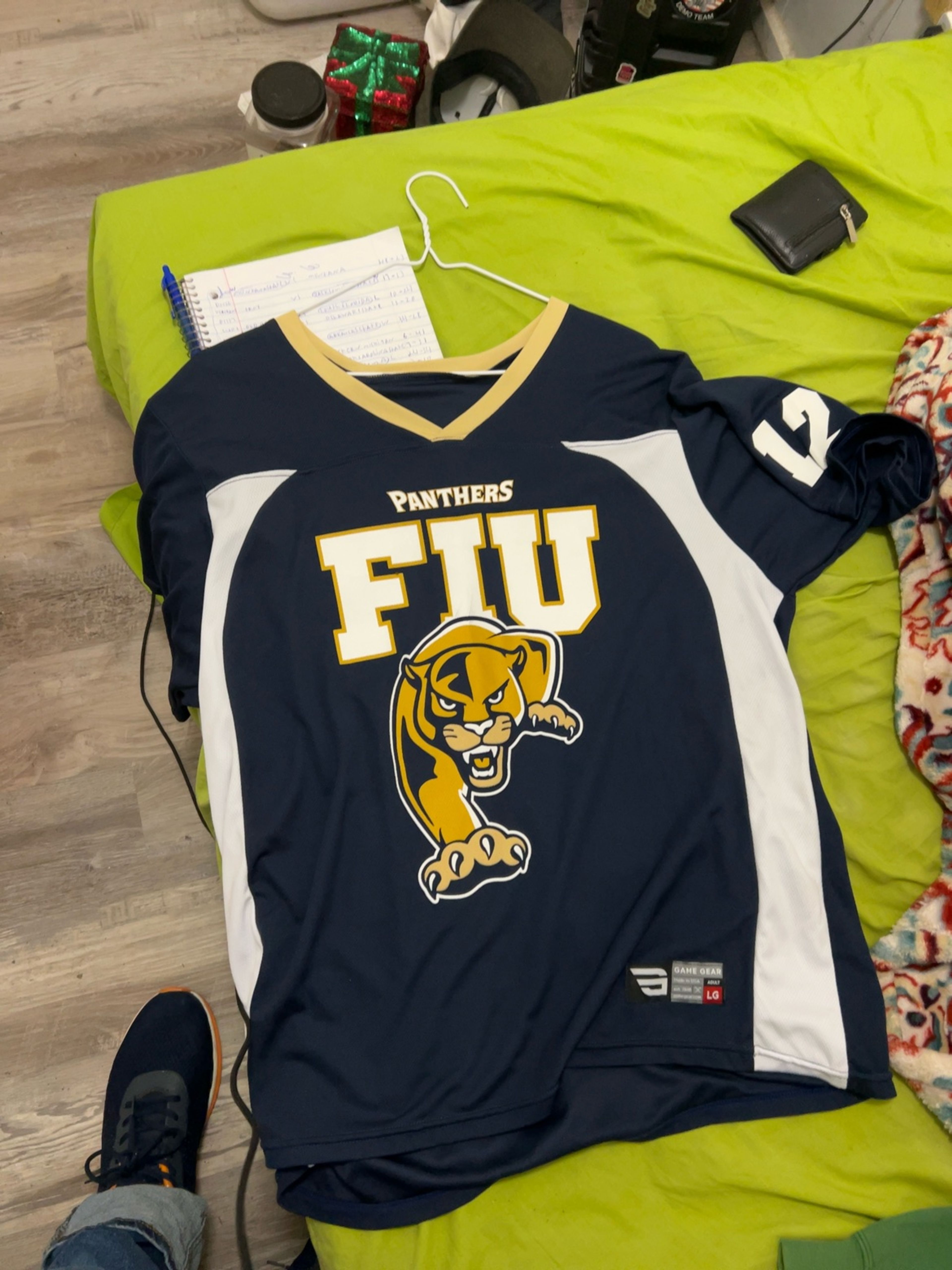 FIU Panthers Adult NCAA Blue Football Jersey