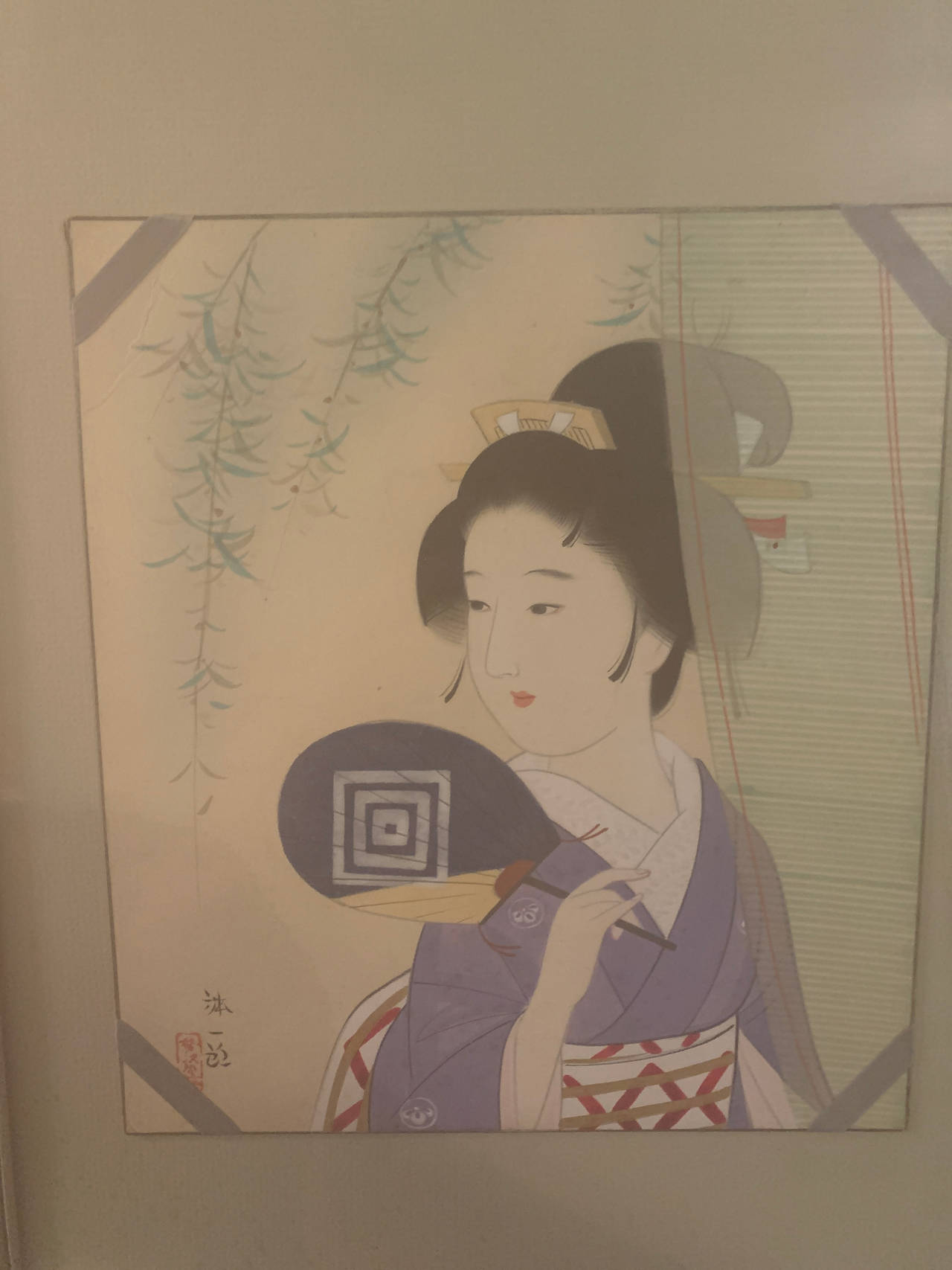 Japanese Bijin-ga Woodblock Print
