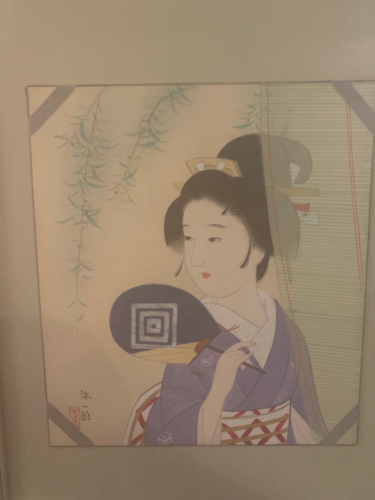 Japanese Bijin-ga Woodblock Print
