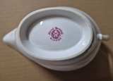 Nippon Hand Painted Rose Gravy Boat and Saucer Set - Image 4