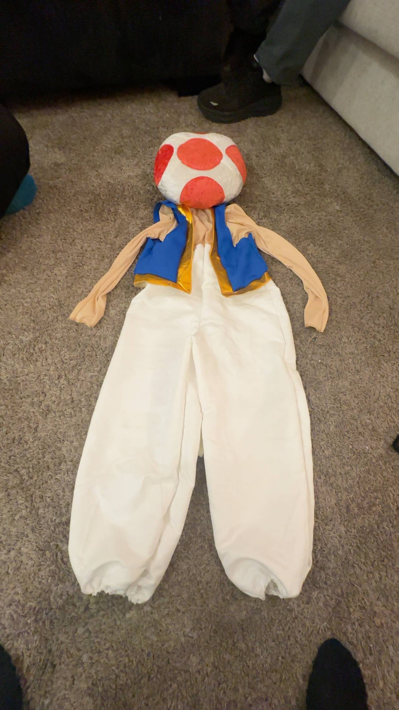 Super Mario Toad Costume Kids Size