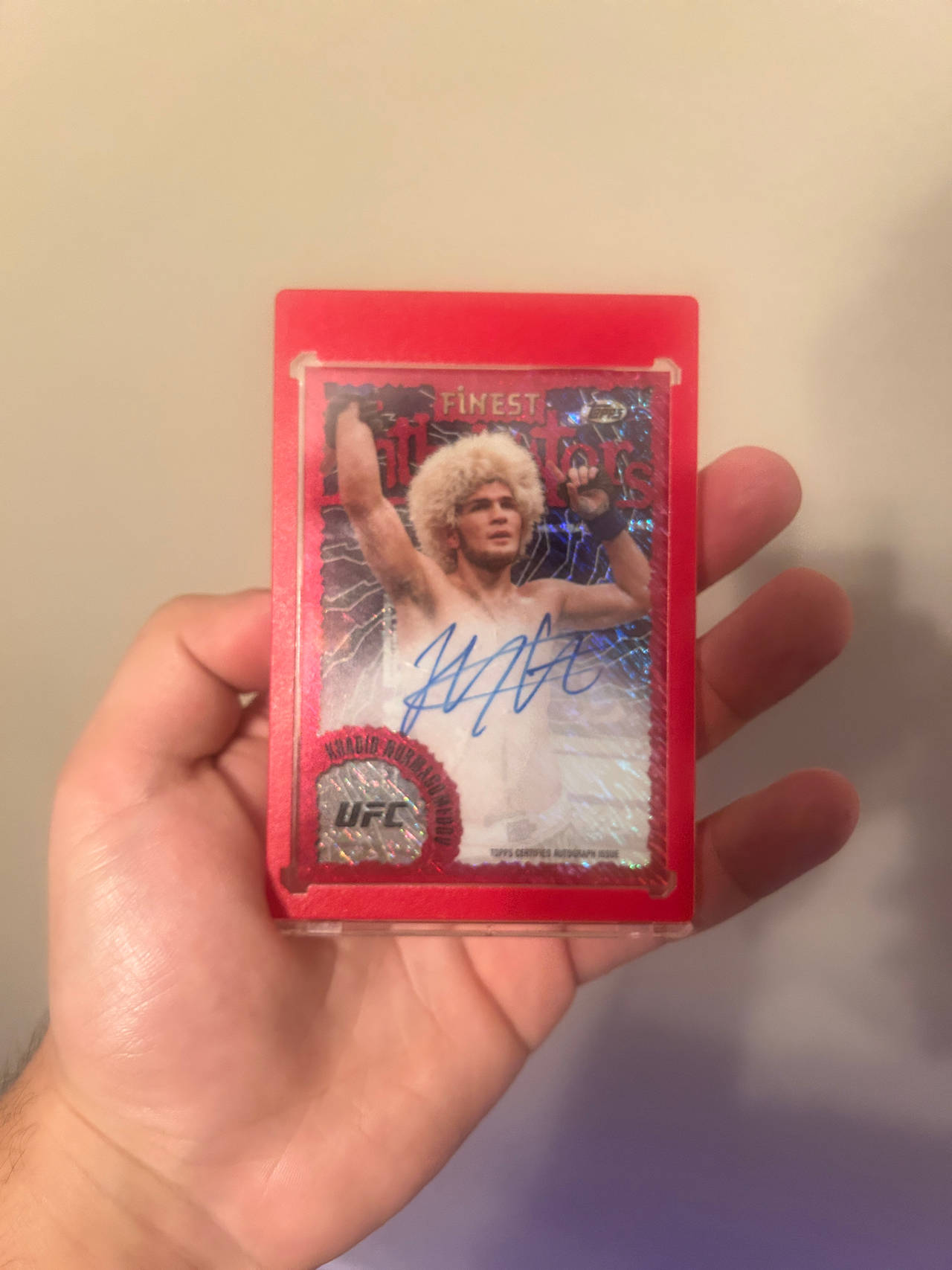 Topps UFC Finest Khabib Nurmagomedov Autograph Card