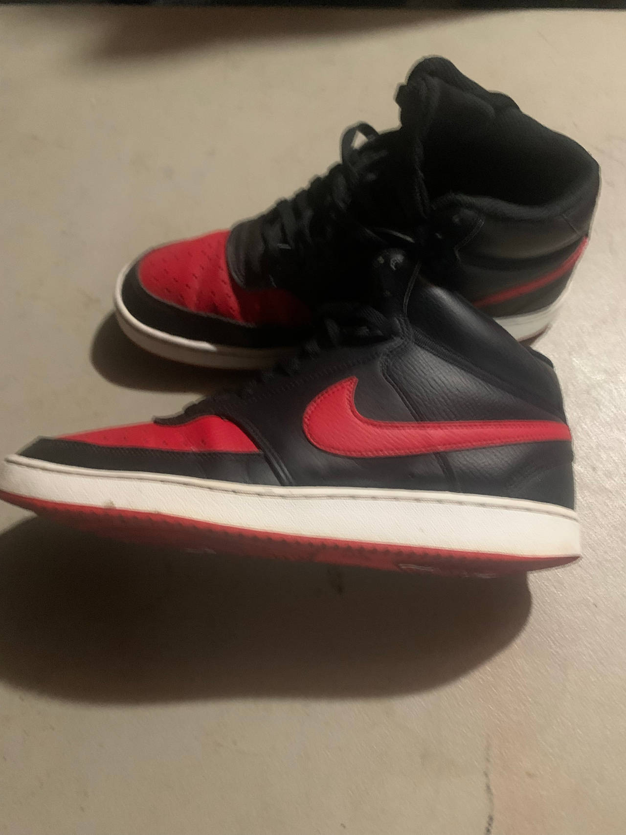 Nike Ebernon Mid Black University Red SIZE 10
