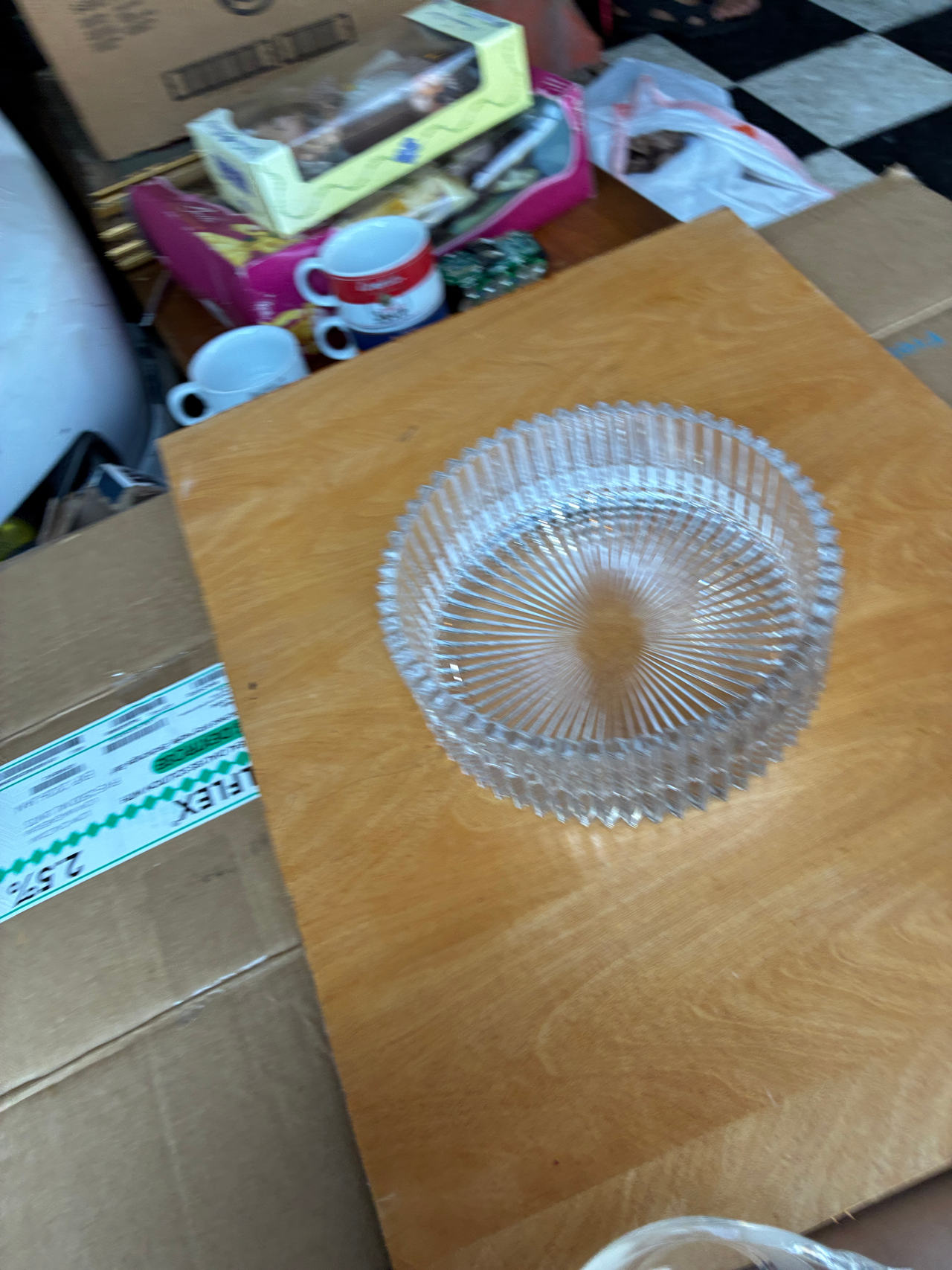 Cut Glass Crystal Bowl