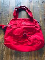 Kipling Pahneiro Crossbody Bag Handbag with Ape Red Canvas  - Image 1