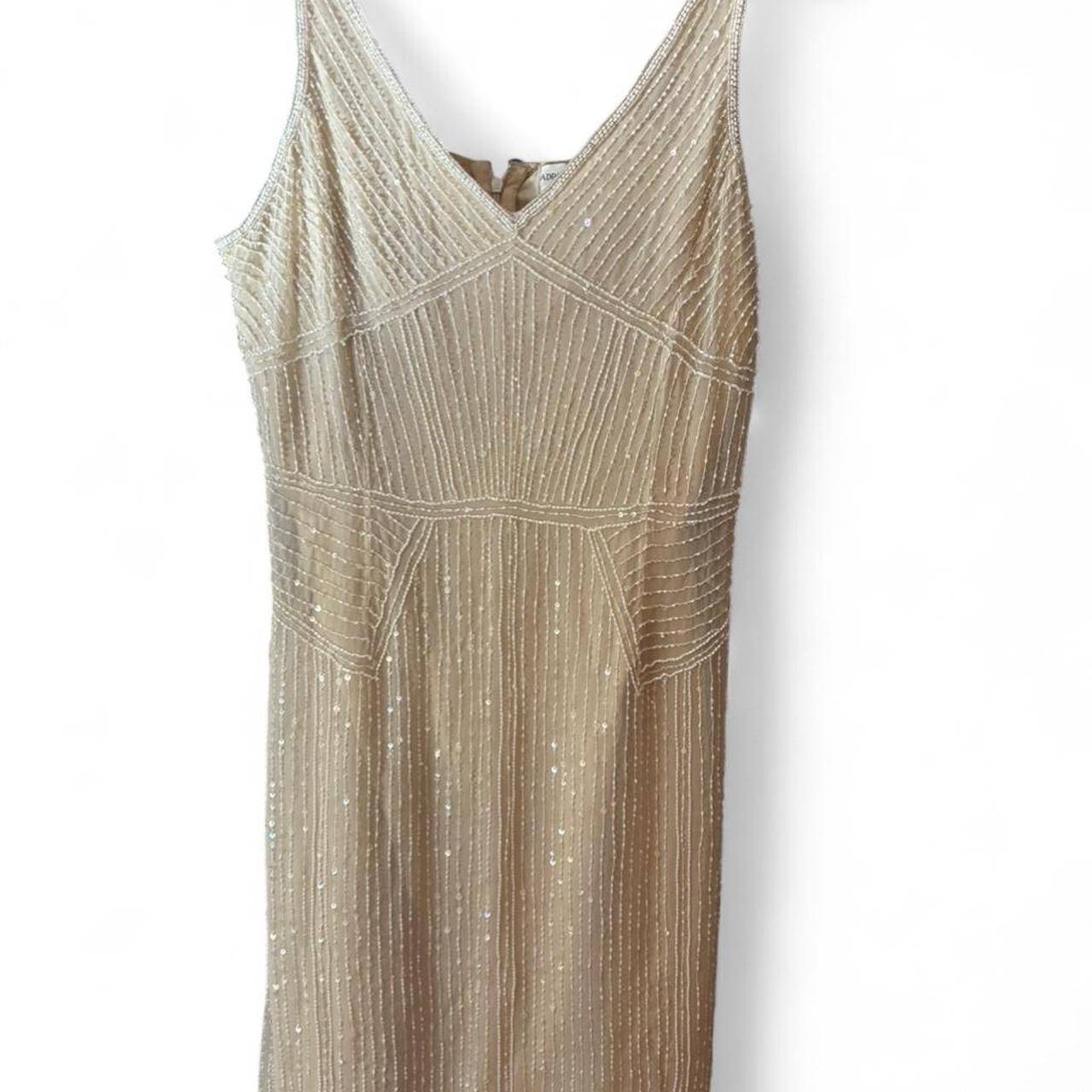 Adrianna Papell Art Deco Beaded Gown