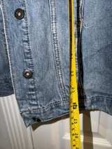 Yellow Peanut M&M Planet Mars Vintage Blue Denim Jacket Highway Jeans Large - Image 8
