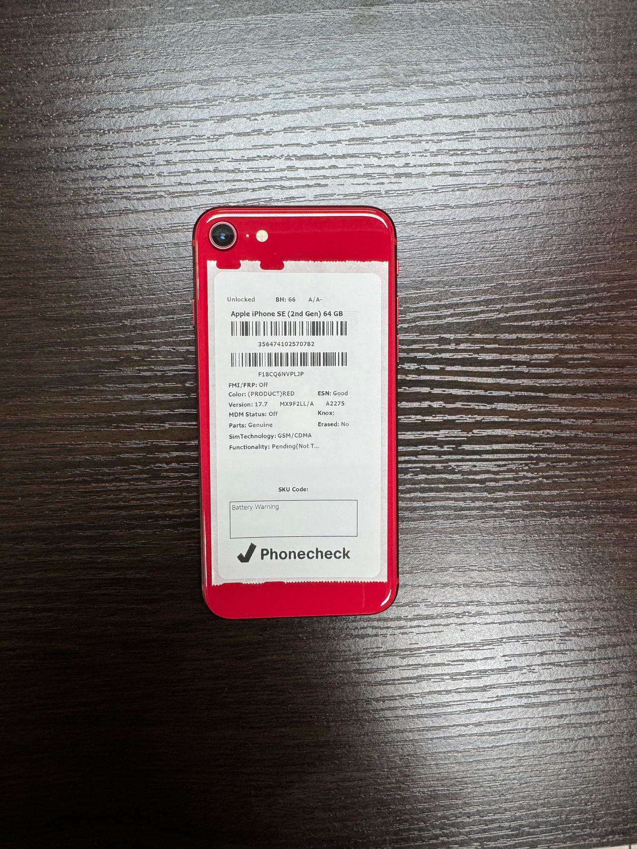 Apple iPhone SE (2nd Generation) 64GB (PRODUCT)RED Unlocked
