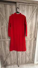 Wintos Red Woolen Kurti Sweater Dress with pocket size M/L - Image 5