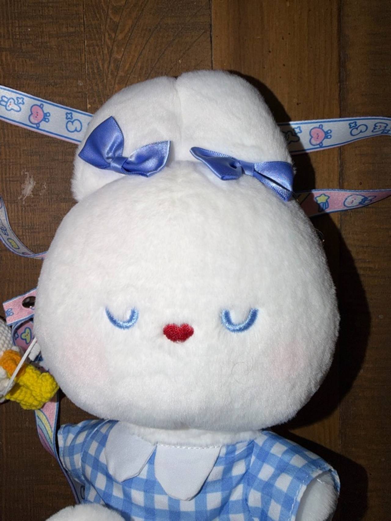 Sanrio White Rabbit Candy Plush Landyard Japanese Doll Import White Bunny 