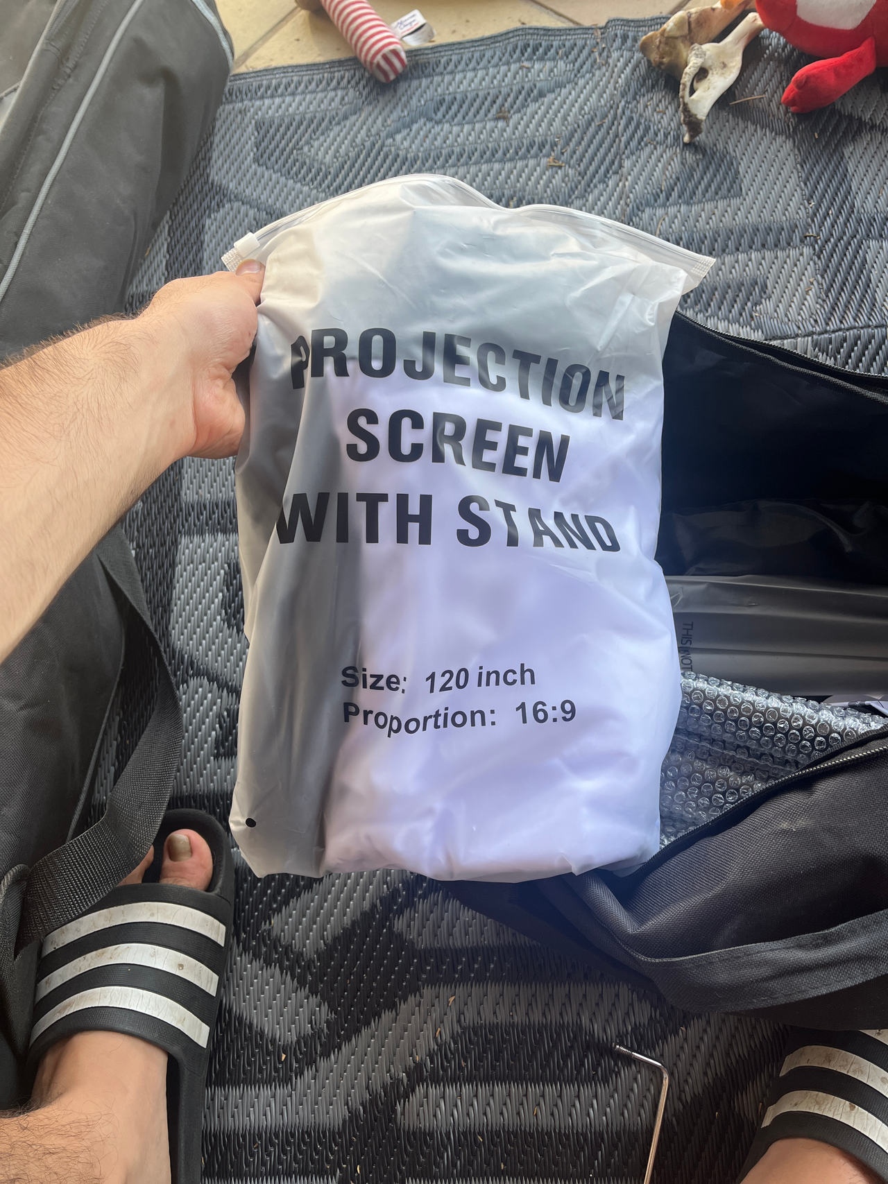 Projection Screen with Stand 120 inch