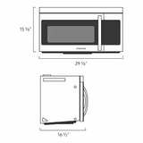 Samsung 1.6-cu ft Over-the-Range Microwave ( Black ) - Image 3