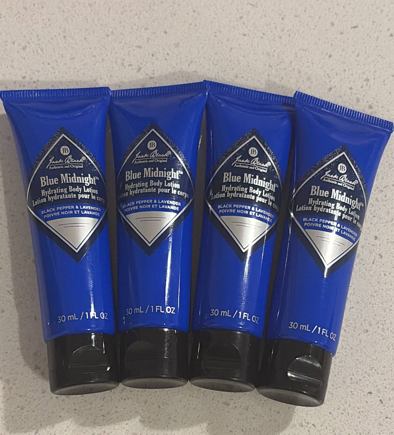 Jack Black Blue Midnight Hydrating Body Lotion Travel Size Set