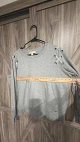 Michael Kors Glitter Lace-Up Shoulder Sweatshirt XL - Image 4