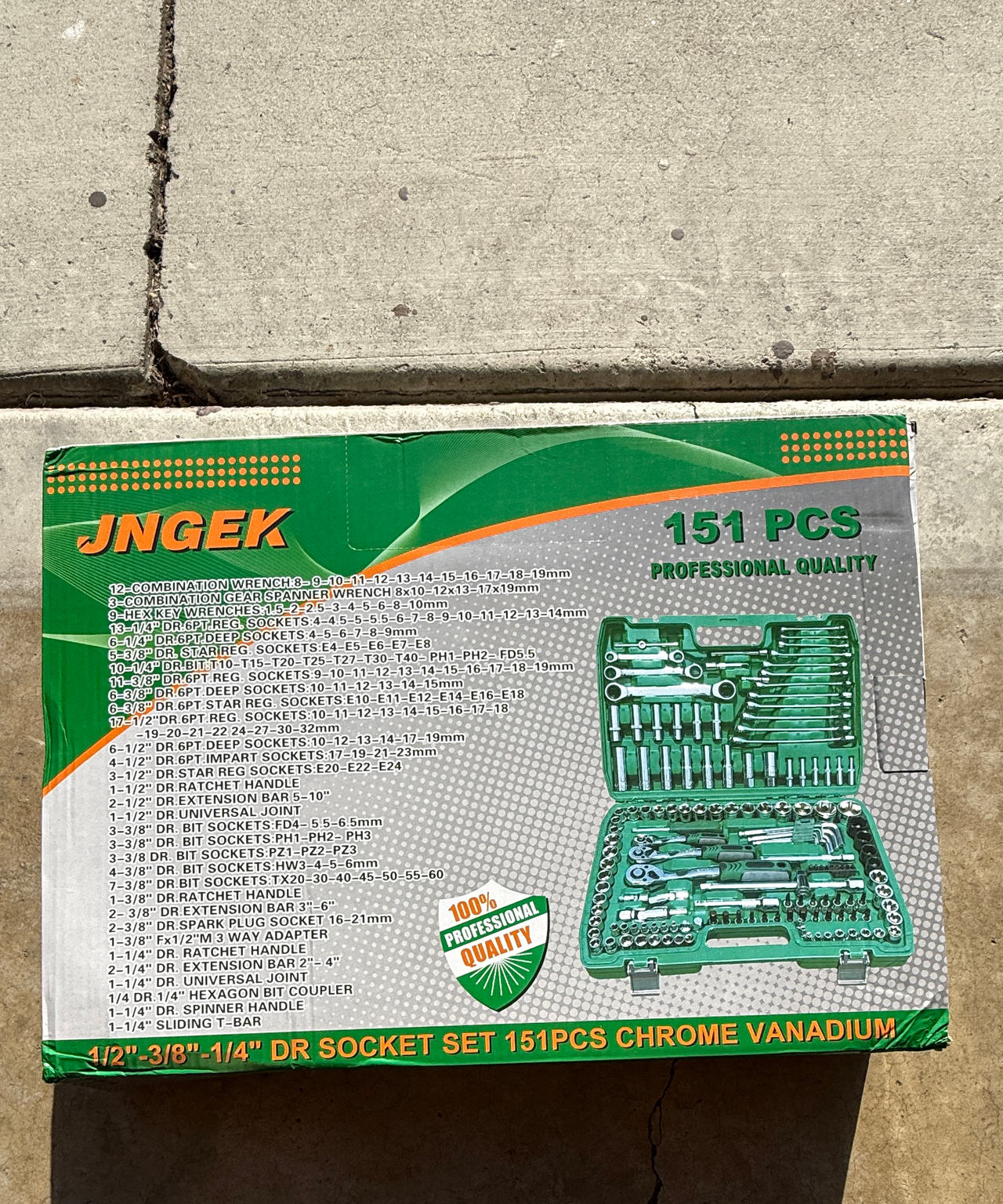 JNGEK 151-Piece Professional Socket Set